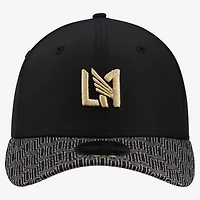 Casquette ajustable New Era noire LAFC pour jeunes, modèle Hook 9SEVENTY