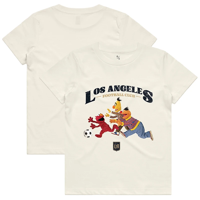 Youth Peace Collective x Sesame Street Cream LAFC Photorealistic T-Shirt