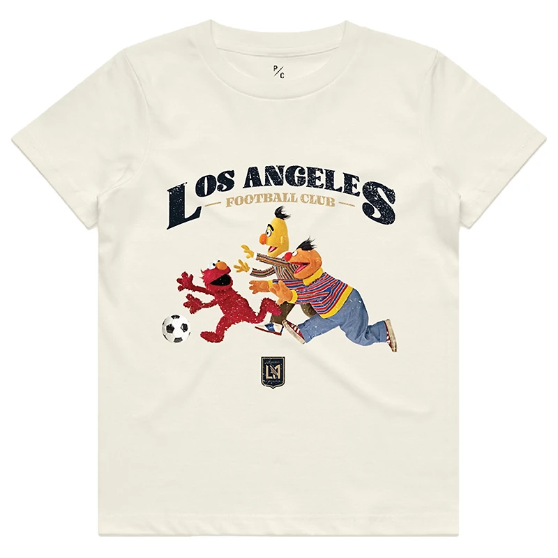 Youth Peace Collective x Sesame Street Cream LAFC Photorealistic T-Shirt