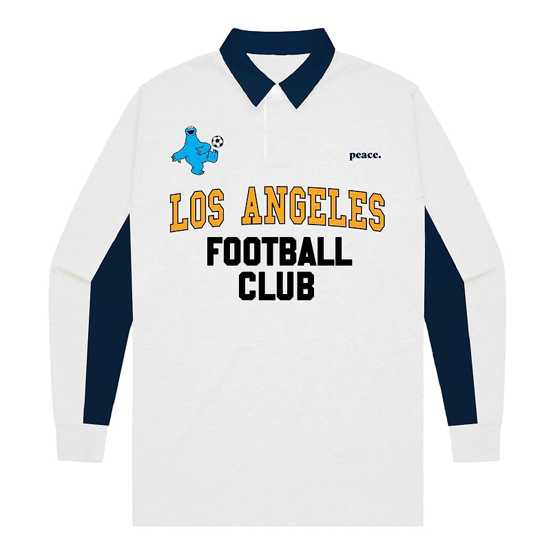 Polo de rugby à manches longues crème Youth Peace Collective x Sesame Street LAFC