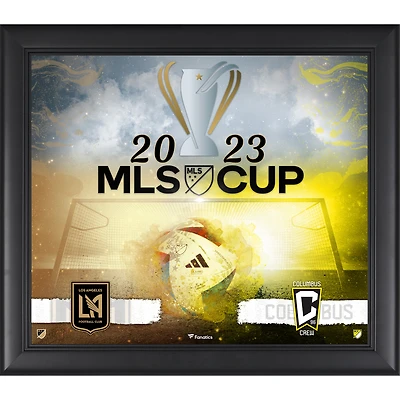 Collage encadré LAFC contre Columbus Crew, match de la MLS Cup 2023, 15" x 17"