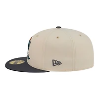 Men's New Era  Beige Lake County Captains Minor League Theme Nights 59FIFTY Fitted Hat