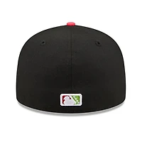 Casquette ajustée New Era 59FIFTY noire et rouge pour homme, Lake County Captains 2026 Copa De La Diversion