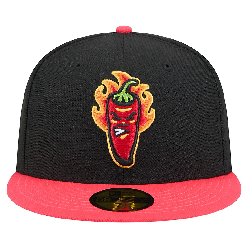 Casquette ajustée New Era noire Lake County Captains Copa de la Diversión 59FIFTY pour homme