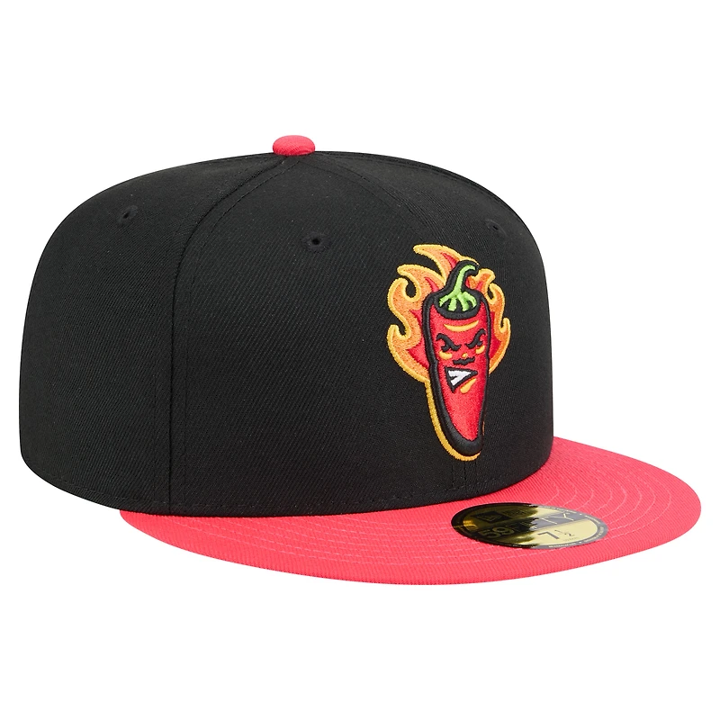 Casquette ajustée New Era noire Lake County Captains Copa de la Diversión 59FIFTY pour homme