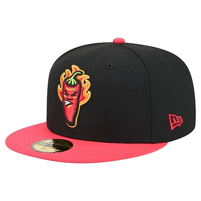 Casquette ajustée New Era noire Lake County Captains Copa de la Diversión 59FIFTY pour homme