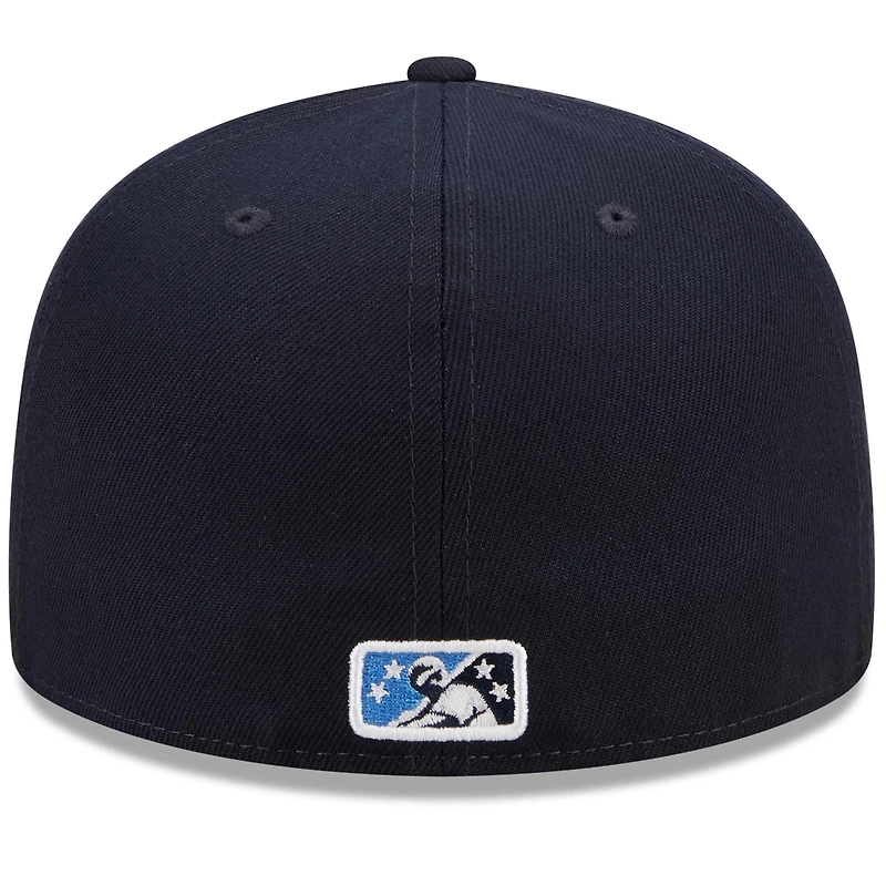 Men's New Era Navy Lake County Captains Marvel x Minor League 59FIFTY Fitted Hat