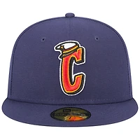 Men's New Era Navy Lake County Captains Theme Nights 20th Anniversary Alternate 2 59FIFTY Fitted Hat