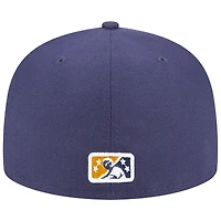 Men's New Era Navy Lake County Captains Theme Nights 20th Anniversary Alternate 2 59FIFTY Fitted Hat