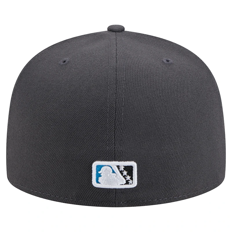 Casquette ajustée New Era Lake Elsinore Storm Copa de la Diversión 59FIFTY grise pour homme