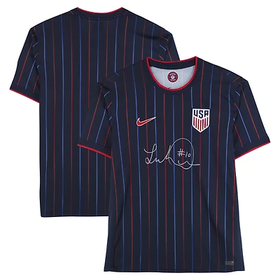 Maillot Nike authentique dédicacé par Landon Donovan USMNT, bleu marine 2025 - Signature sur le devant