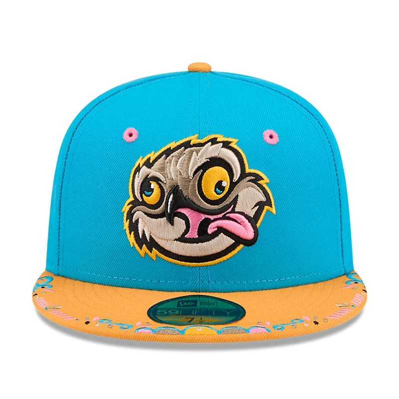 Casquette ajustée New Era 59FIFTY pour homme, bleue et orange, Lansing Lugnuts 2026 Copa De La Diversion