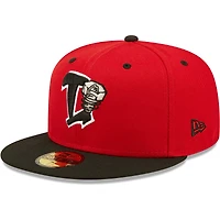 Men's New Era Red Lansing Lugnuts Authentic Collection Team Home 59FIFTY Fitted Hat