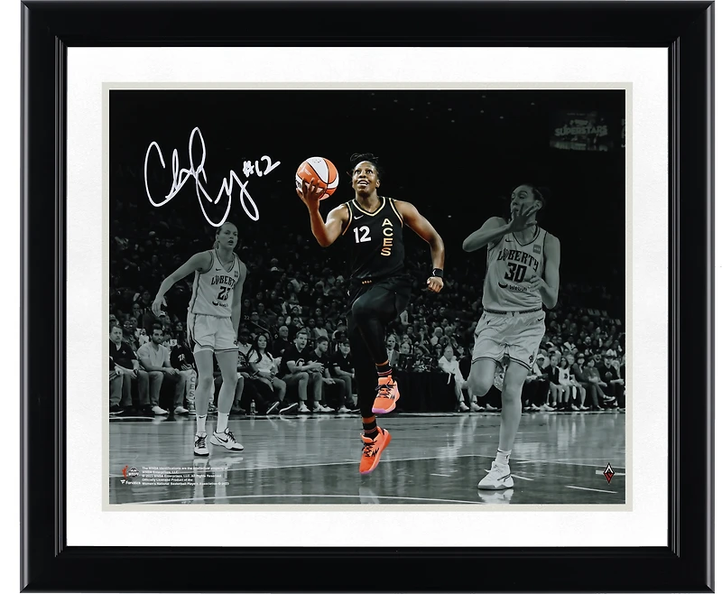 Chelsea Gray Las Vegas Aces 2023 WNBA Finals Champion Autographed 11" x 14" Action Spotlight Photograph