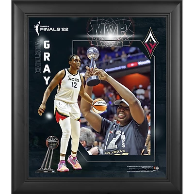 Fanatics Authentic Chelsea Gray Las Vegas Aces 2022 WNBA Finals Champions MVP 15'' x 17'' Collage