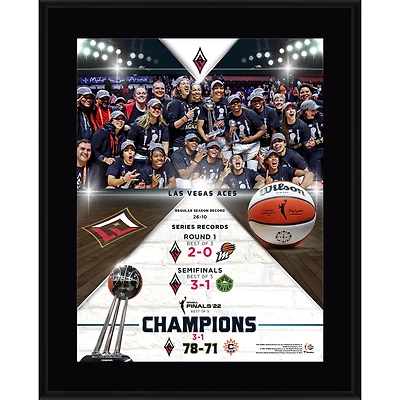 Fanatics Authentic Las Vegas Aces 2022 WNBA Finals Champions 10.5'' x 13'' Sublimated Plaque
