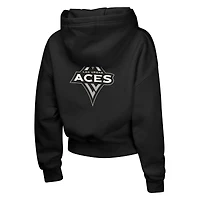 Girls Youth  Black Las Vegas Aces Top Closer Fashion Pullover Hoodie