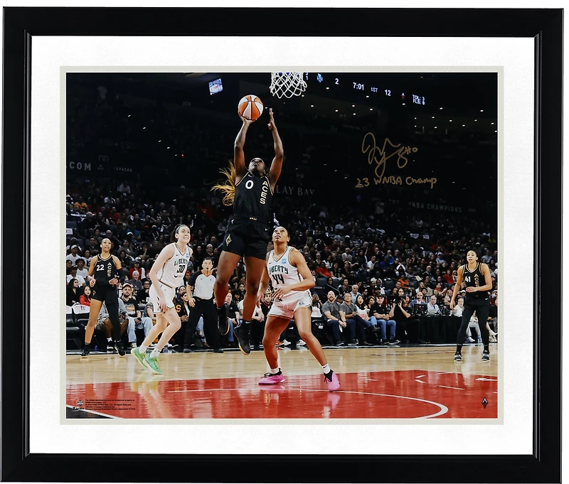 Jackie Young Las Vegas Aces 2023 WNBA Finals Champion Autographed 16" x 20" Action Photograph