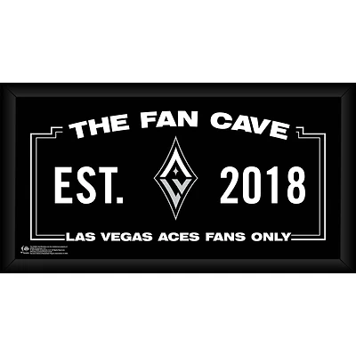 Las Vegas Aces Framed 10" x 20" Fan Cave Collage