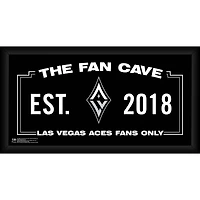 Las Vegas Aces Framed 10" x 20" Fan Cave Collage