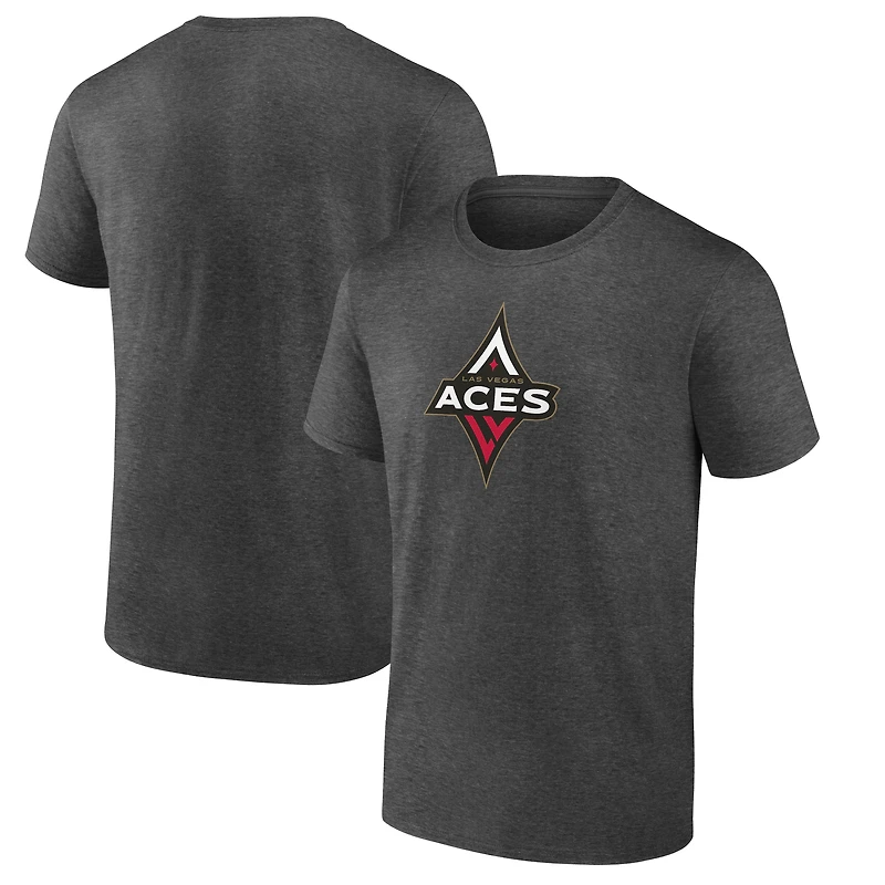 Men's Charcoal Las Vegas Aces Primary Logo T-Shirt