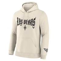 Men's Fanatics  Cream Las Vegas Aces Legacy Fleece Pullover Hoodie
