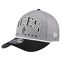 Casquette ajustable New Era grise Las Vegas Aces Bold Arch COOLERA 9FORTY A-Frame M-Crown pour homme
