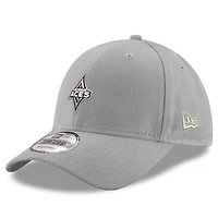 Casquette ajustable 9FORTY grise avec logo principal des Las Vegas Aces de New Era pour homme