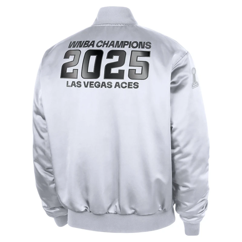 Men's Nike  White Las Vegas Aces Full-Snap Dri-FIT Game Jacket