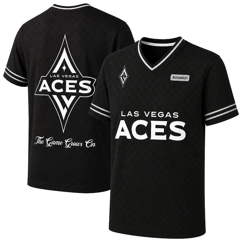 Men's round21 Black Las Vegas Aces Soccer Jersey