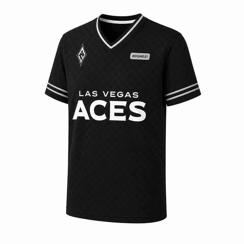 Men's round21 Black Las Vegas Aces Soccer Jersey