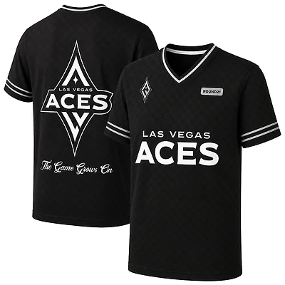 Men's round21 Black Las Vegas Aces Soccer Jersey