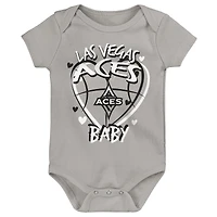 Ensemble de 3 lits superposés pour nouveau-né Outerstuff Las Vegas Aces Slide Home