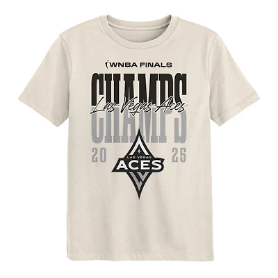 Preschool Outerstuff  Natural Las Vegas Aces 2025 WNBA Finals Champions Celebration T-Shirt