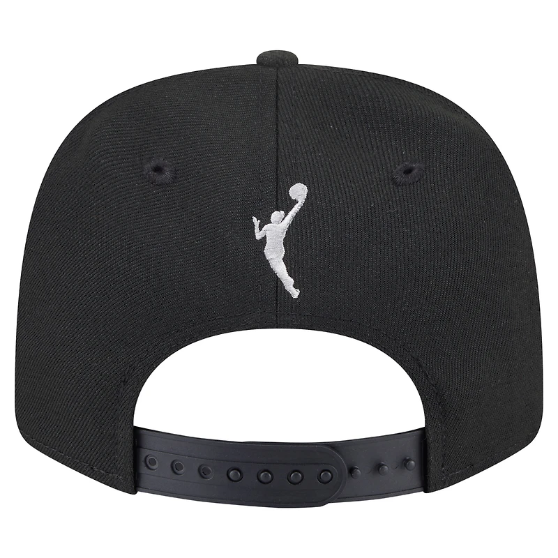 Casquette ajustable unisexe New Era noire Las Vegas Aces 9SEVENTY à imprimé damier