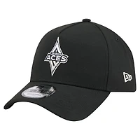 Unisex New Era  Black Las Vegas Aces Core Logo A-Frame 9FORTY Adjustable Hat