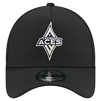 Unisex New Era  Black Las Vegas Aces Core Logo A-Frame 9FORTY Adjustable Hat