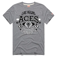 T-shirt unisexe gris hommage aux Las Vegas Aces 2025 WNBA Finals Champions Statement Tri-Blend