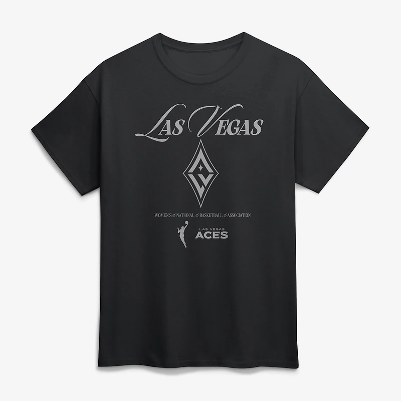 T-shirt unisexe noir à logo athlétique Las Vegas Aces Motion