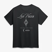 T-shirt unisexe noir à logo athlétique Las Vegas Aces Motion