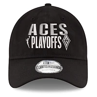 Unisex New Era  Black Las Vegas Aces 2025 WNBA Playoffs 9TWENTY Adjustable Hat
