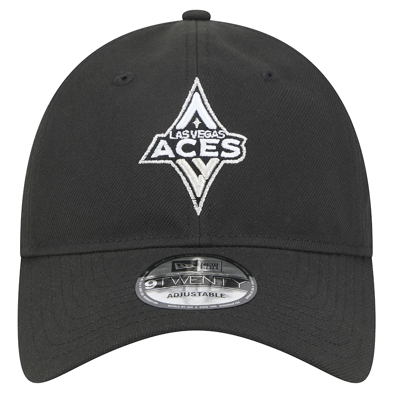 Unisex New Era Black Las Vegas Aces Core Logo 9TWENTY Adjustable Hat