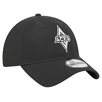 Casquette ajustable unisexe New Era noire avec logo Core Aces Las Vegas Aces 9TWENTY
