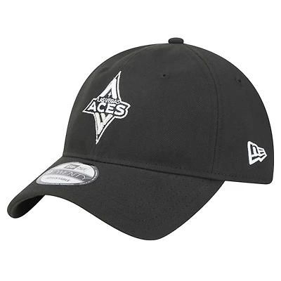 Unisex New Era Black Las Vegas Aces Core Logo 9TWENTY Adjustable Hat
