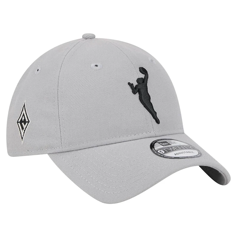 Casquette ajustable unisexe New Era grise Las Vegas Aces 9TWENTY