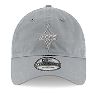 Casquette ajustable unisexe New Era grise Las Vegas Aces Core Tonal 9TWENTY
