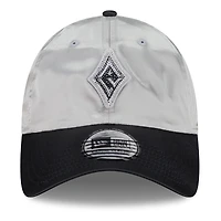Unisex New Era Silver/Black Las Vegas Aces 2026 WNBA Draft Satin Crystals Casual Classic Adjustable Hat