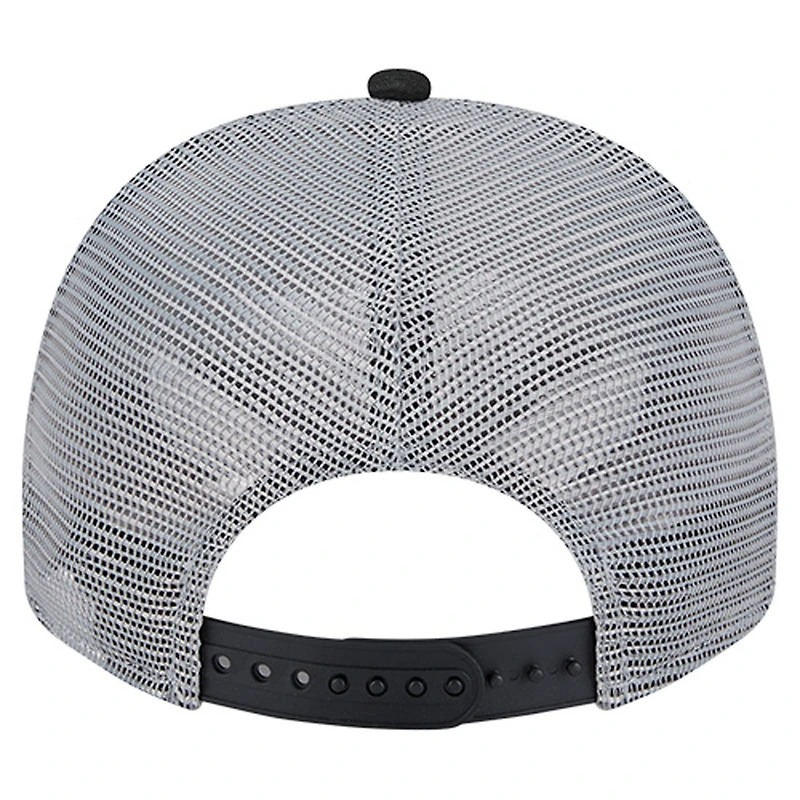 Casquette de camionneur ajustable unisexe New Era 9FIFTY A-Frame blanche/grise avec bannière en mousse sur le devant des Las Vegas Aces