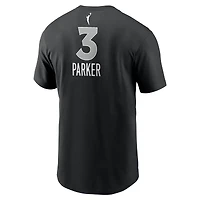 T-shirt unisexe avec nom et numéro Nike Candace Parker, noir, Las Vegas Aces Explorer Edition