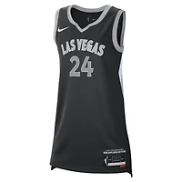 Maillot Nike Jewell Loyd noir unisexe des Las Vegas Aces Explorer Edition Victory